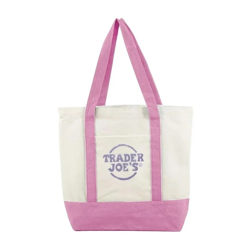 Trader Joe’s Mini Tote Bags - Pink Set of 4 - Picture 1 of 1